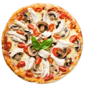 Fresh halal pizza at Pizza Bae Calgary