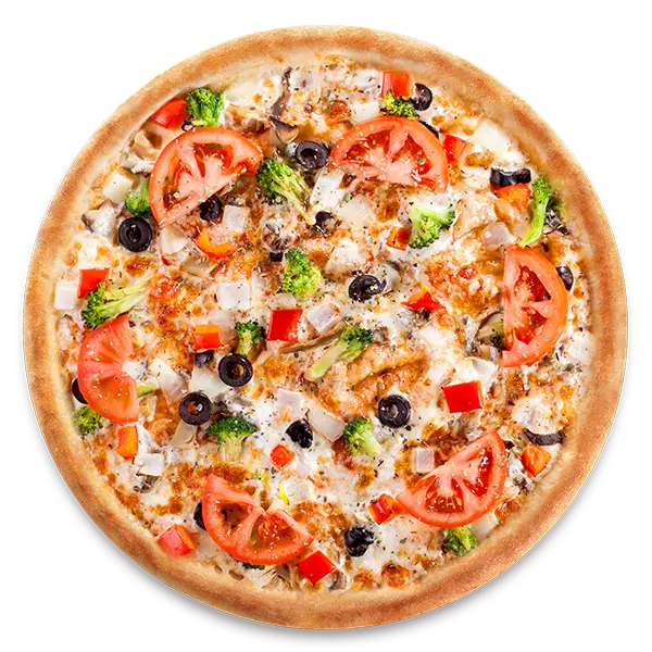 Four Cheese pizza at Pizza Bae Calgary