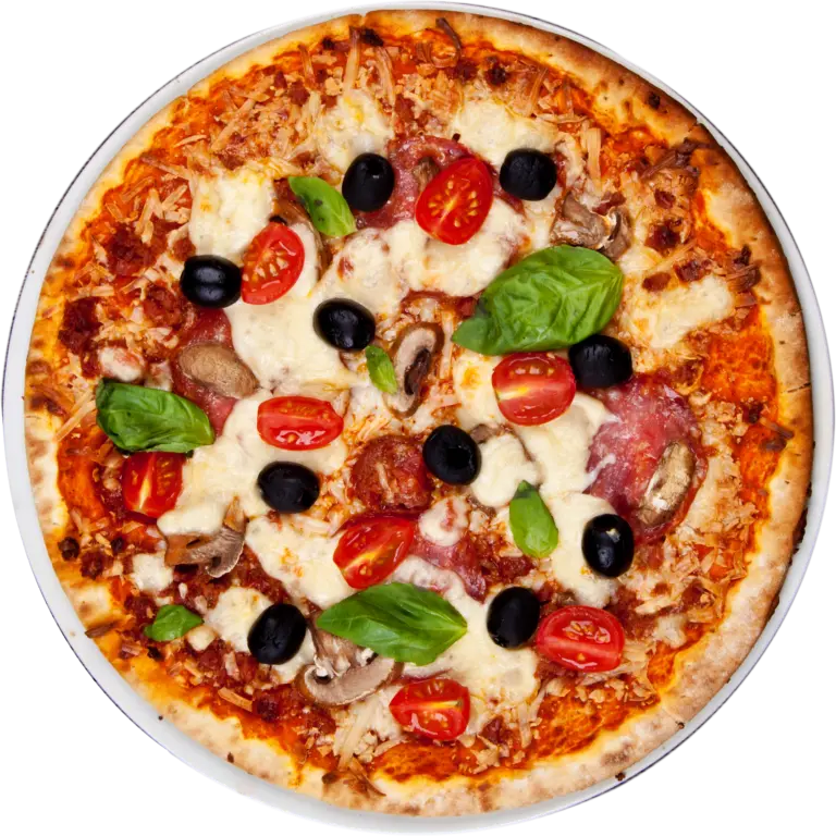 Fresh pizza and wings at Pizza Bae Calgary